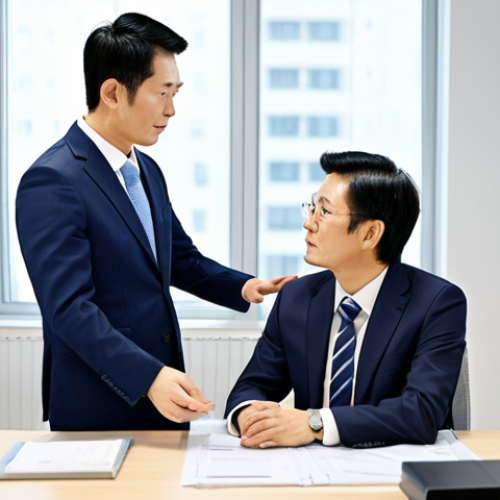 Business Consulting Scenario**

"A professional Keiei Shidoin (経営指導士, management consultant) in a modern, bright office, fully clothed in appropriate business attire, advising a small business owner at a clean, organized desk. Focus on collaboration and problem-solving. Safe for work, professional, perfect anatomy, correct proportions, natural pose."

**