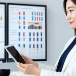 경영지도사와 컨설팅 시장 동향 - Digital Transformation Consultant**

"A professional female consultant in a modern, bright office, f...
