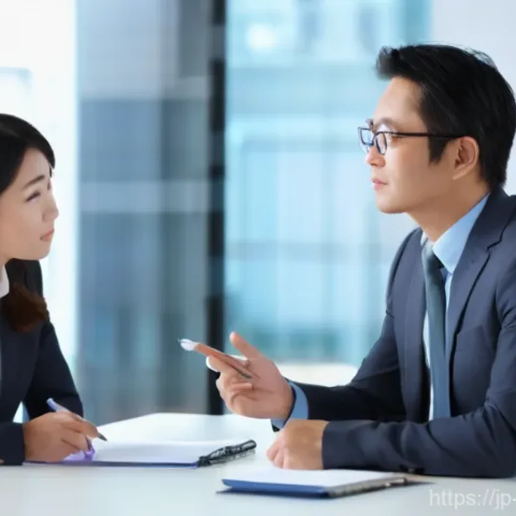 경영지도사의 성공적인 고객 상담법 - **Image Prompt: Deep-dive Interview and Uncovering True Needs**
    "A professional Japanese female ...