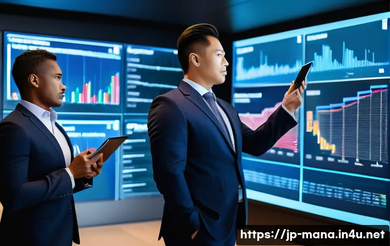 경영지도사와 회계 및 재무 분석 - Detailed image of a diverse group of business professionals (men and women, 30s-50s, wearing smart b...