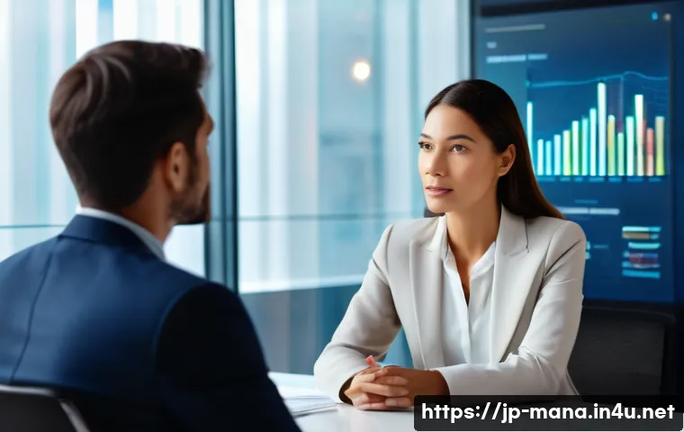 경영지도사의 하루 일과 - **Prompt:** A compassionate female business consultant, dressed in a smart yet approachable business...
